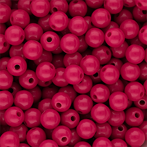 10 mm DQ acrylic beads shiny Fuchsia 17-2031 TCX