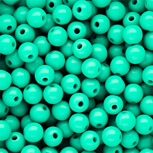 8 mm DQ acrylic beads shiny Cabbage Green 13-5714 TCX