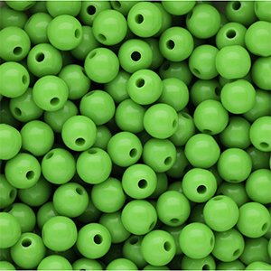 8 mm DQ acrylic beads shiny Vibrant Green 16-6339 TCX