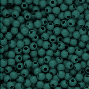 6 mm DQ acrylic beads shiny Mediterranea Green 19-4517 TCX