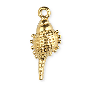 Stainless steel charms shell Gold