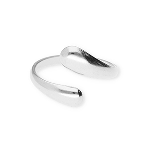 Stainless steel rings drops Silver