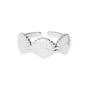 Stainless steel rings shells Silver