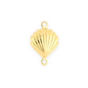 Stainless steel findings connector shell Gold