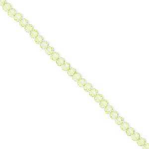 Top faceted beads 3x2mm disc Light Green