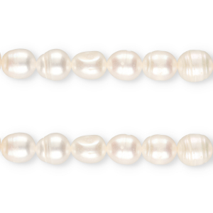 TQ Freshwater pearls rice 12x10mm Natural White