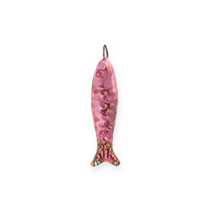 DQ&reg; greek ceramic charms sardine Orchid Pink-Vintage Berry