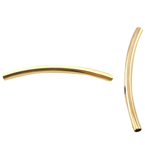 DQ metal findings tube 2.5x35mm Gold 