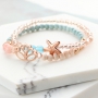 Colourful jewellery with coloured beads, DQ metal and new nylon S-Lon thread
