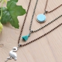 Necklaces and bracelets of coloured ball chain, stainless steel belcher chain and metal style wire
