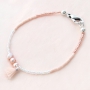 Bracelets with Beadalon jewellery findings, Miyuki beads, DQ metal and fresh water pearls