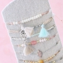 Statement earrings with tassels and matching bracelets and necklaces!