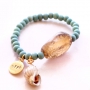 Unique jewellery with beautiful oval agate semi-precious stones