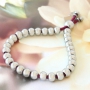 Top quality jewellery with stainless steel jewellery findings, genuine DQ leather and coloured elastic cord