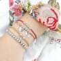 Top quality jewellery with stainless steel jewellery findings, genuine DQ leather and coloured elastic cord