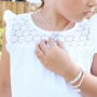 Cheerful kids necklaces and bracelets with colourful unicorns