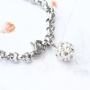 Magnificent jewellery with strass beads and acrylic beads with pearl coating