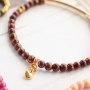 Jewellery with new jade natural stone beads and golden details!