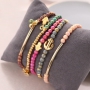Jewellery with new jade natural stone beads and golden details!