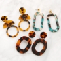 Create beautiful earrings with our trendy resin pendants