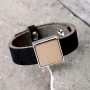 Robust men's jewellery with beads and DQ leather