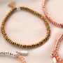 Enter the new year festively with bracelets made of hematite beads