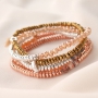 Enter the new year festively with bracelets made of hematite beads