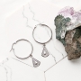 Earrings and necklaces with stainless steel finding and charms!