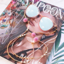 Sunny days! DIY sunglasses cords with cowrie shells, pompom beads, macram&eacute; bead cord and more!