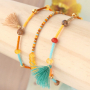 Jewellery making with new Miyuki seed beads in cheerful colours