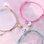 Personal jewellery with stainless steel alphabet/letter charms