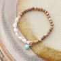 Always fun to start a new project with natural stone beads!