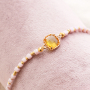 Stylish earrings and bracelets with new faceted beads cube