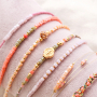 Stylish earrings and bracelets with new faceted beads cube