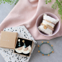 Make trendy jewellery with holographic glass beads