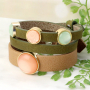 Mix, match and easily create stylish bracelets with Cuoio