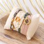 Inspiration for making bracelets with elastic Ibiza ribbon: