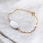 These combinations can be made with the popular stainless steel belcher chain and natural stone beads: 