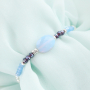With top faceted beads you can make trendy bracelets and earrings: