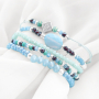 With top faceted beads you can make trendy bracelets and earrings: