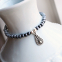 How to make bracelets for men with glass beads and hematite beads: