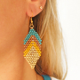 This is how you make bracelets and earrings with Miyuki seed beads: 