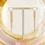 These trendy earrings can be made with the DQ European metal earring findings: