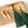 You can make your own earrings with brass TQ metal earring findings: