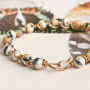 These unique jewellery items can be made using natural stone beads and Artistic Wire: