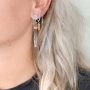 Create stylish earrings and bracelets with these new natural stone cube beads: