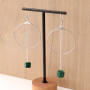 Create stylish earrings and bracelets with these new natural stone cube beads: