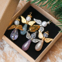 How to make earrings and angels with top faceted and Polaris Elements drop beads: