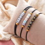 Get to work with our new acrylic letter beads and ceramic beads: 