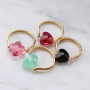 These cute bracelets are made with the latest fashion faceted beads:
